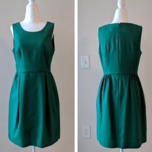 NWT J. Crew Pleated Shift Dress in Wool Flannel